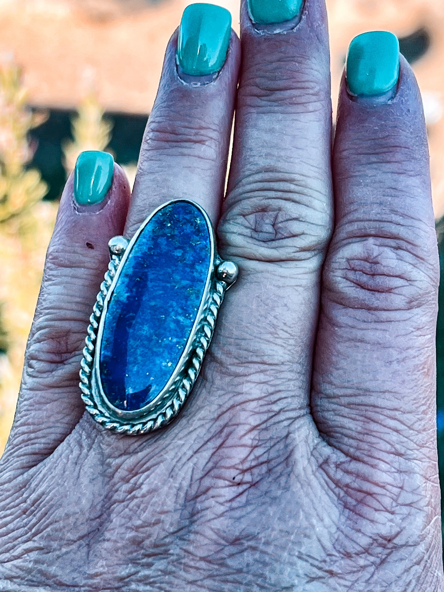 Lapis Statement Ring