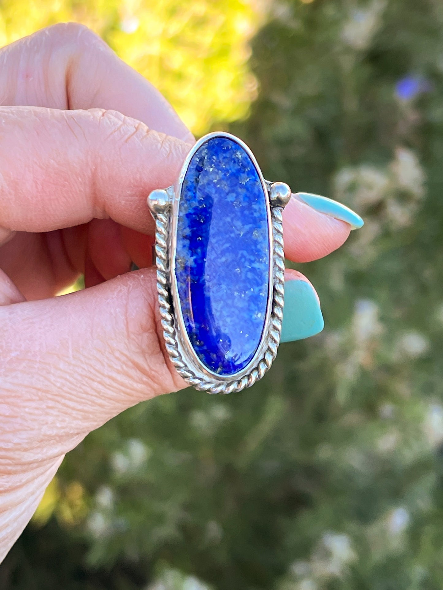 Lapis Statement Ring