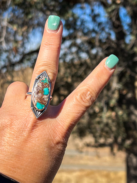 Pilot Mountain Turquoise Ring